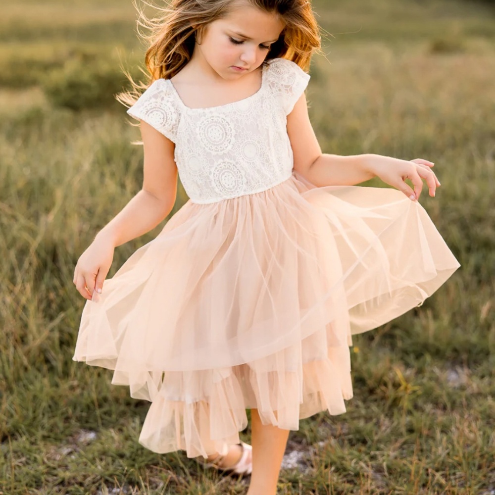 Indie Blue Aria Dress (Natural, Size 6)